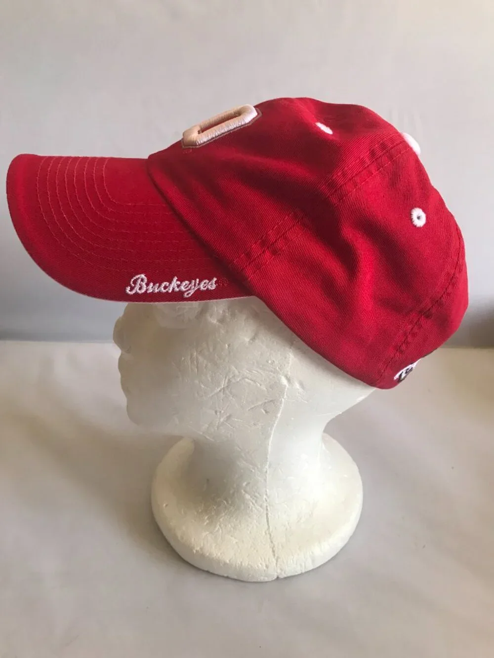 Ohio State Buckeyes Hat Red Baseball Cap Adj. Buckle Top of the World